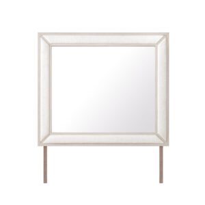 CLARA BEIGE UPHOLSTERED MIRROR