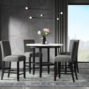 D40011 BAR TABLE + 6 D1622 BAR STOOLS