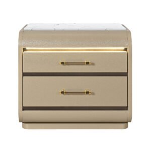 GENESIS GOLD NIGHTSTAND WITH LED