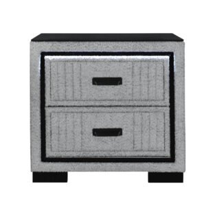 ISABELLA GREY NIGHTSTAND WITH LED