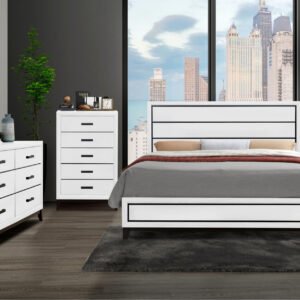 KATE WHITE KING BED GROUP
