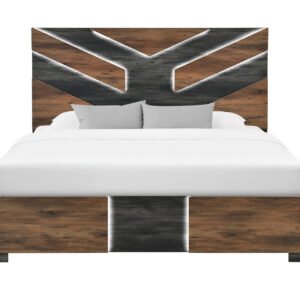 OPTIMUS BROWN/BLACK KING BED