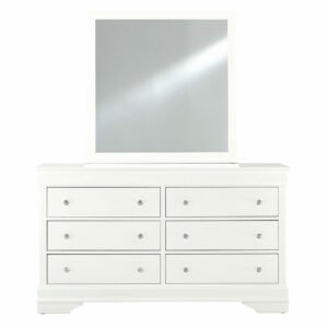 POMPEI METALLIC WHITE MIRROR