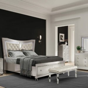 Home PARIS CHAMPAGNE KING BED GROUP WITH LED
