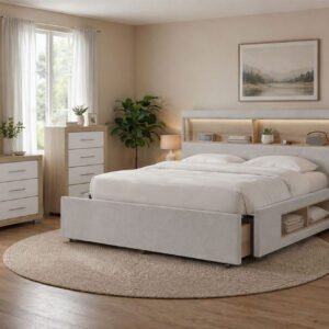 SADIE/EMMA BEIGE KING BED GROUP