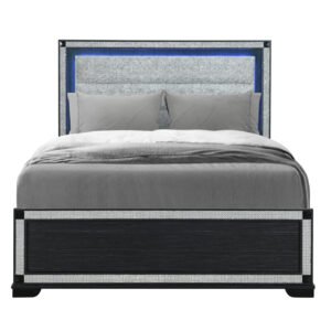 SOLEIL CHARCOAL QUEEN BED