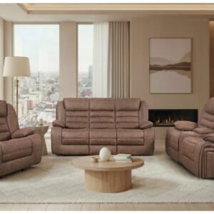U2250 BROWN RECLINING SOFA/CONSOLE RECLINING LOVESEAT/GLIDER RECLINER