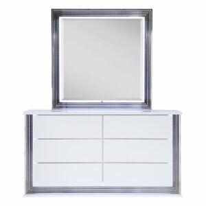 YLIME SMOOTH WHITE MIRROR WITH LED